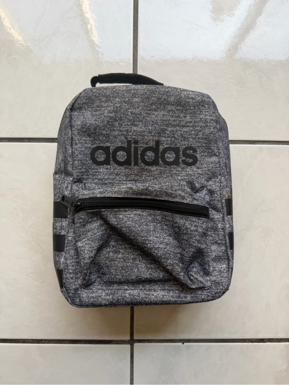 Adidas Gray Insulated Lunch Bag